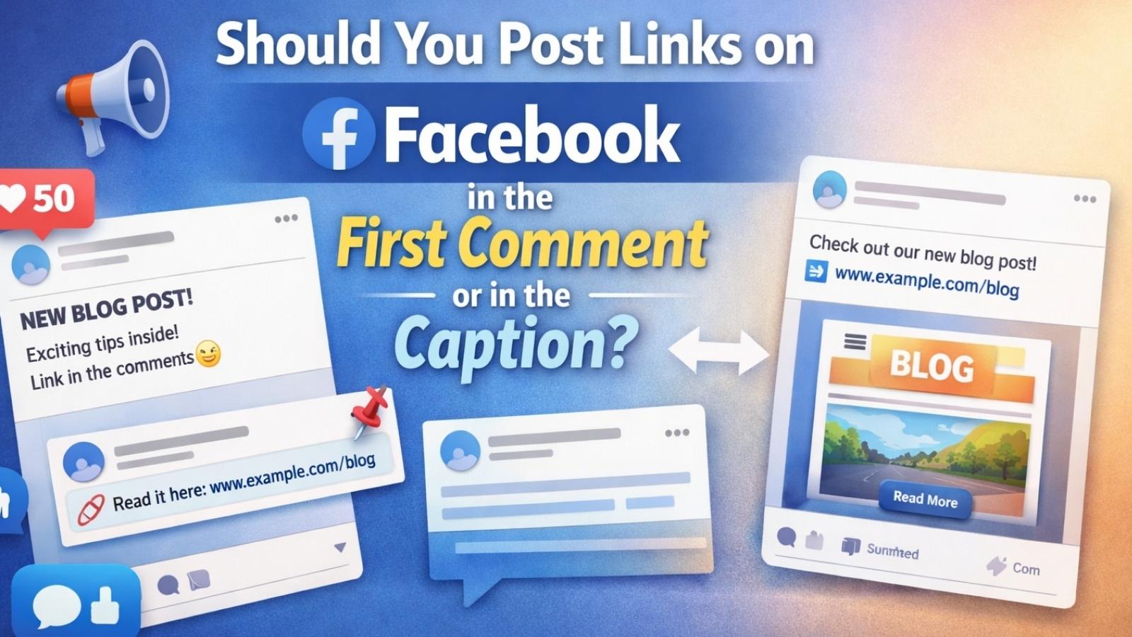 Should You Post Links on Facebook in the First Comment Instead of the Caption?